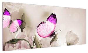 Obraz motýla (100x40 cm)