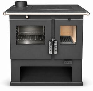Sporák na dřevo Verso CS 7,7 kW | Sporák na dřevo s troubou, varnou deskou a přihrádkou na dřevo Levý