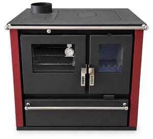 Verso CS Plus Bordo 7,7 kW | Krbová kamna EEK A+ s troubou a varnou deskou Levá