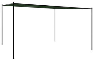 Altán 4 x 3,98 x 2,67 m Zelená Polyester a ocel