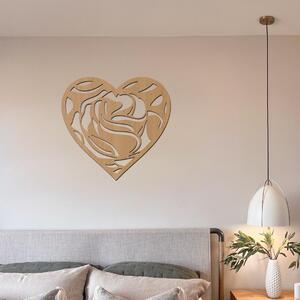 Dřevo života | Dřevěné srdce - LOVE | Barva: Bílá | Rozměry (cm): 80x76