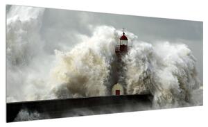 Obraz vodní bouře (100x40 cm)