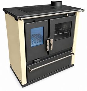 Verso CS Plus Ivory 7,7 kW | Krbová kamna EEK A+ s troubou a varnou deskou