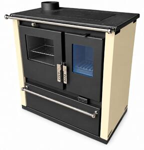 Verso CS Plus Ivory 7,7 kW | Krbová kamna EEK A+ s troubou a varnou deskou vlevo