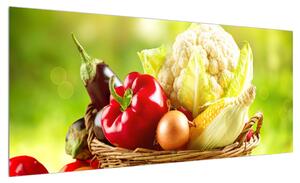 Obraz zeleniny (100x40 cm)