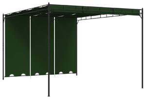 Altán 4 x 3 x 2,3 m Zelená Polyester a ocel