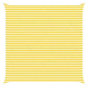 Sluneční plachta Žlutá a bílá 6 x 6 m 100% polyester Oxford