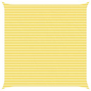 Sluneční plachta Žlutá a bílá 7 x 7 m 100% polyester Oxford