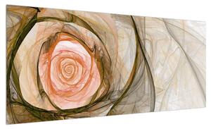 Moderní obraz růže (100x40 cm)