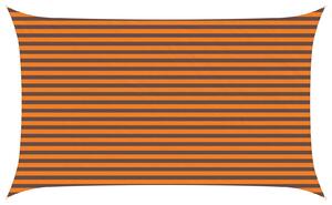 Sluneční plachta Oranžová a hnědá 5 x 3 m 100% polyester Oxford