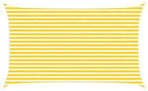 Sluneční plachta Žlutá a bílá 5 x 3 m 100% polyester Oxford