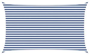 Sluneční plachta Modrá a bílá 5 x 3 m 100% polyester Oxford