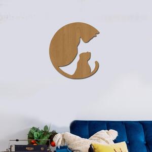 Dřevo života | Dřevěný obraz s motivem kočky | Rozměry (cm): 40 | Barva: Buk