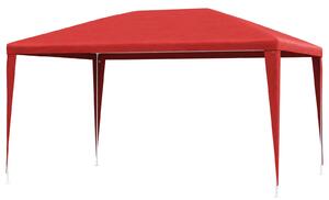 Party Stan 400 x 300 x 255 cm Červená PE a ocel
