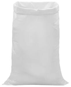 Tkané pytle 50 pcs Bílá 80 x 125 cm PP