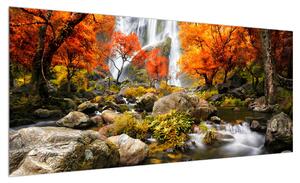 Obraz podzimní krajiny (100x40 cm)