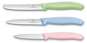 VICTORINOX Sada 3 ks kuchyňských nožů Swiss Classic mix barev - zelená, modrá, růžová