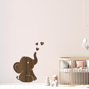 Dřevo života | Dřevěná dekorace BABY SLON | Barva: Javor | Rozměry (cm): 40x50