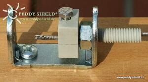 Peddy Shield Sada napínací techniky se šikmou sluneční plachtou – barva bílá