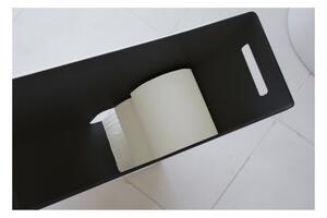 Yamazaki, Stojan/zásobník na toaletní papír Tower 3456 Toilet Paper Stocker S | černý