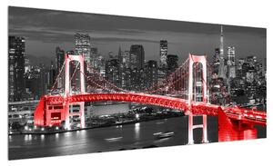Moderní obraz mostu (100x40 cm)