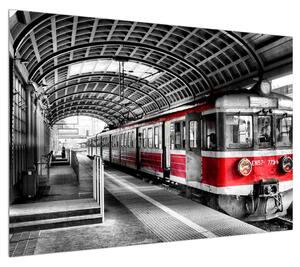 Obraz historického vlaku (100x70 cm)