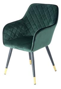 Kayoom Židle Amino 525 tmavě zelená / černá