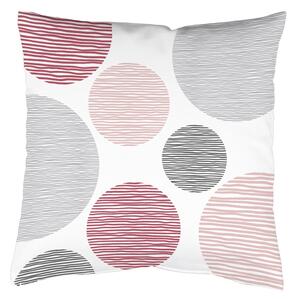 Home Wohnideen Povlak na polštář, potisk, Borden, Růžová Rozměr textilu: 50 x 50 cm