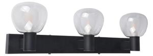 Koupelnové nástěnné svítidlo POLA 3xG9/5W/230V IP44 černá/čirá