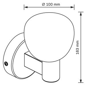 Koupelnové nástěnné svítidlo POLA 1xG9/5W/230V IP44 černá/čirá