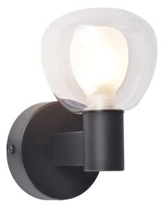 Koupelnové nástěnné svítidlo POLA 1xG9/5W/230V IP44 černá/čirá
