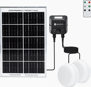 Aigostar - LED Solární stropní svítidlo 2xLED/35W/3,7V 6000 mAh IP65 + DO