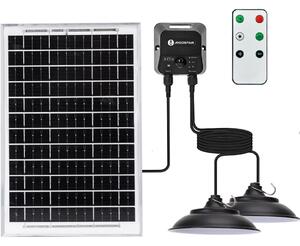 Aigostar - LED Solární lustr se senzorem 2xLED/35W/12V 6000mAh 6500K pr.15cm+DO