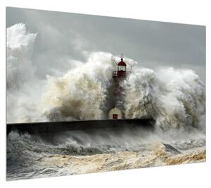 Obraz vodní bouře (100x70 cm)