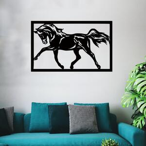 Dřevo života | Dřevěný obraz Kůň | Rozměry (cm): 40x24 | Barva: Bílá
