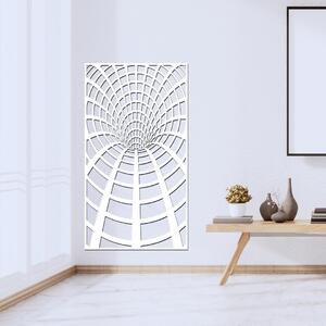 Dřevo života | Dekorační panel na zeď TUNEL | Rozměry (cm): 45x80 | Barva: Bílá