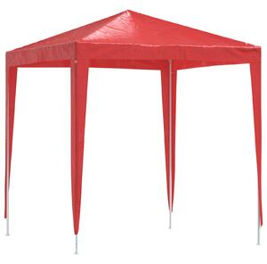 Party Stan 200 x 200 x 240 cm Červená PE a ocel