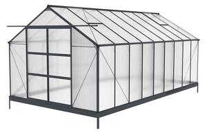 Hliníkový skleník Azalia 2,5 x 5,5 m CoverTech antracitový