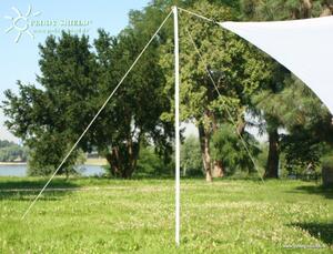 Peddy Shield Čtyřúhelníková sluneční plachta 250 x 300 cm – bílá – voděodolná