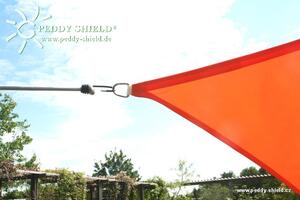Peddy Shield Čtyřúhelníková sluneční plachta 250 x 300 cm – terracotta/oranžová – voděodolná