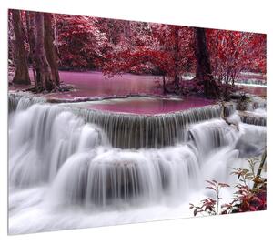 Obraz podzimních vodopádů (100x70 cm)