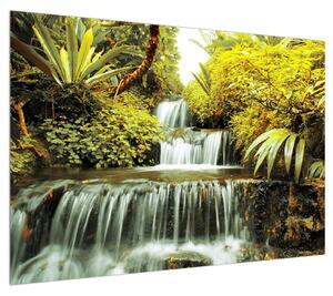 Obraz indonéských vodopádů (100x70 cm)