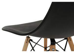 Tempo Kondela Plastová jídelní židle CINKLA 3 NEW, černá/buk