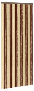 Záclona proti hmyzu Chenille Hnědá a béžová 100 x 230 cm