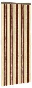 Záclona proti hmyzu Chenille Hnědá a béžová 90 x 220 cm 100% PP
