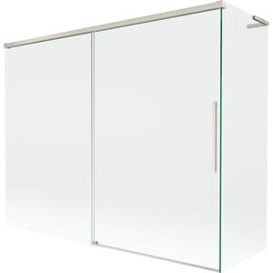 Mexen Rox, L posuvná 2-křídlová vanová zástěna 190 + 80 x 150 cm, 8mm čiré sklo, ocelový profil, 8C9L-190-080-97-00