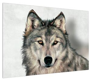 Obraz vlka (100x70 cm)