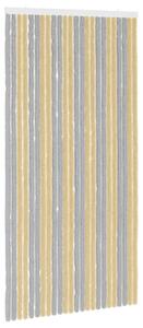 Záclona proti hmyzu Chenille Šedá a béžová 100 x 200 cm 100% PP
