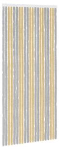 Záclona proti hmyzu Chenille Šedá a béžová 90 x 200 cm 100% PP