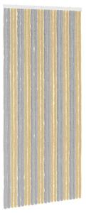 Záclona proti hmyzu Chenille Šedá a béžová 100 x 220 cm 100% PP